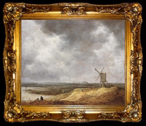 framed  Jan van Goyen A Windmill by a River, ta009-2